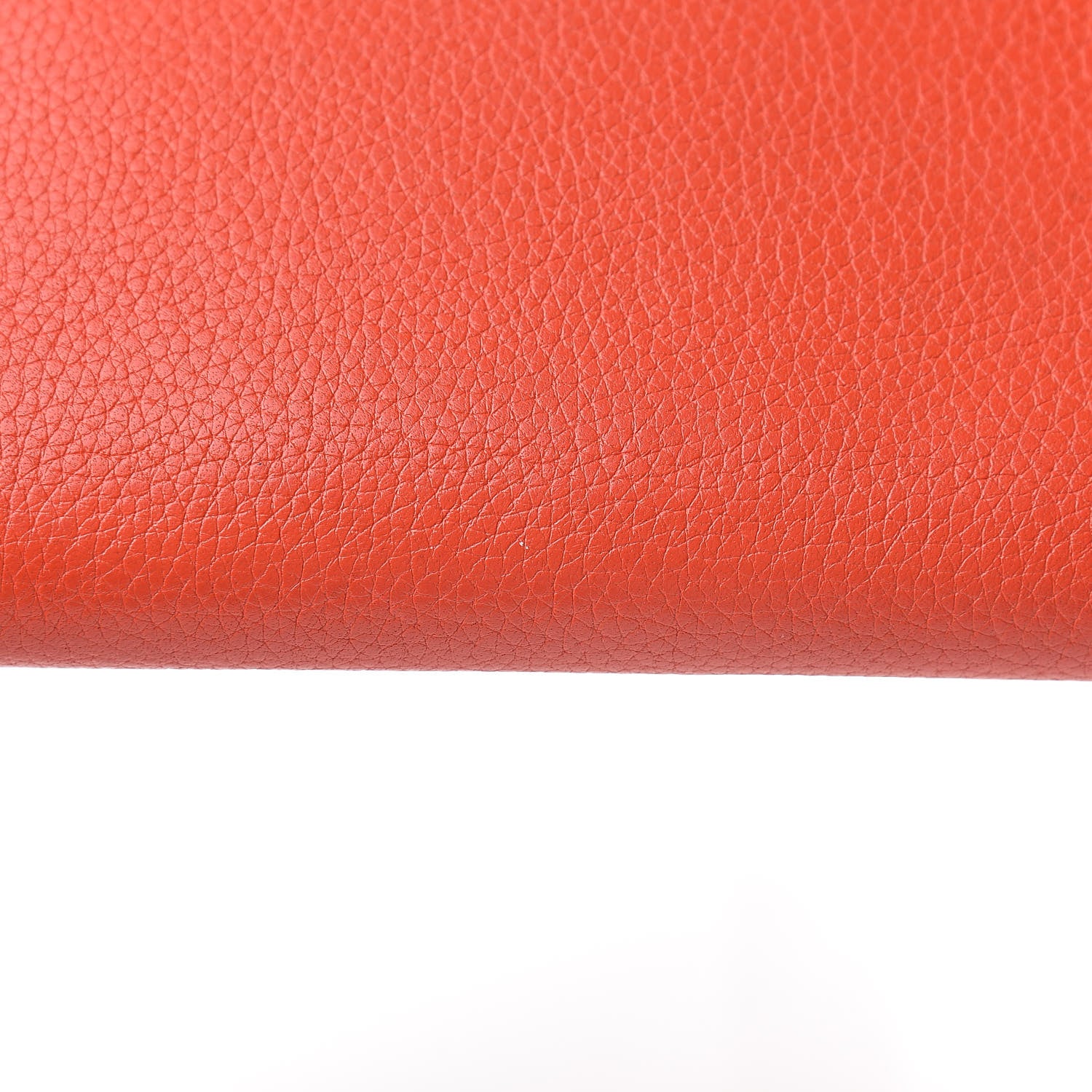 Celine Drummed Calfskin Large Zip Around Multifunction Wallet Coral 15 of 15