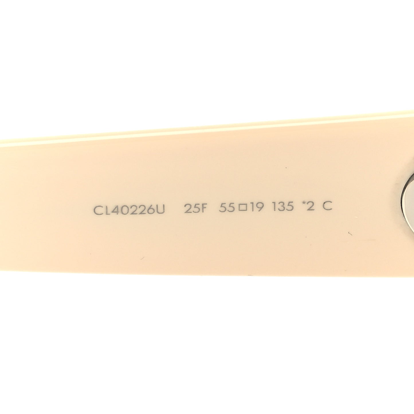 Acetate Triomphe 01 Sunglasses CL 40226U White