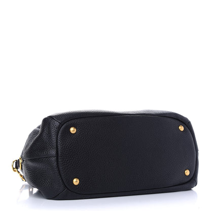 Prada Vitello Daino Tote Black 3 of 8