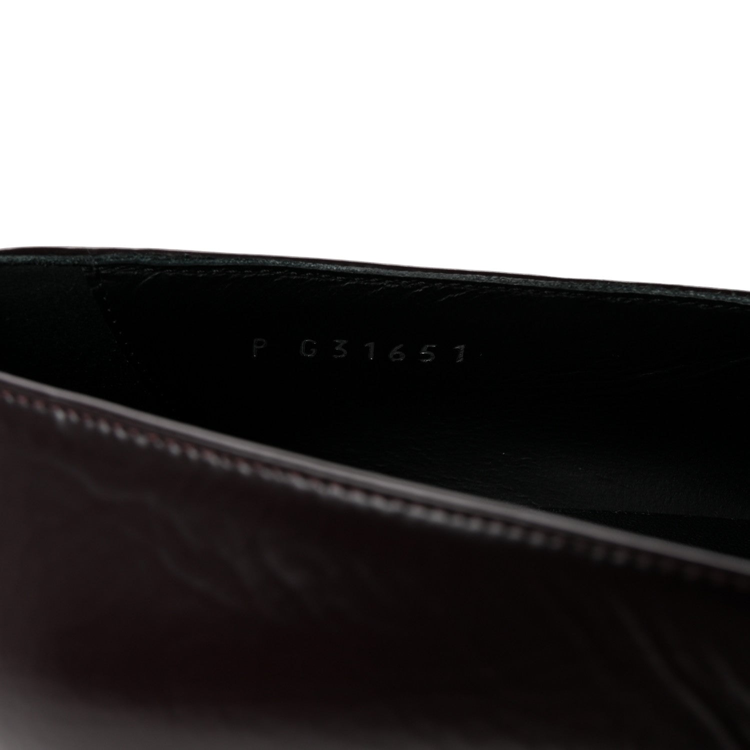 Chanel Crackled Goatskin Lambskin Cap Toe CC Charm Loafers 36 Dark Burgundy Navy 9 of 9