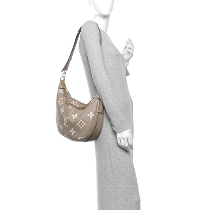 Louis Vuitton Empreinte Monogram Giant Loop Hobo Dove Gray Cream 2 of 9