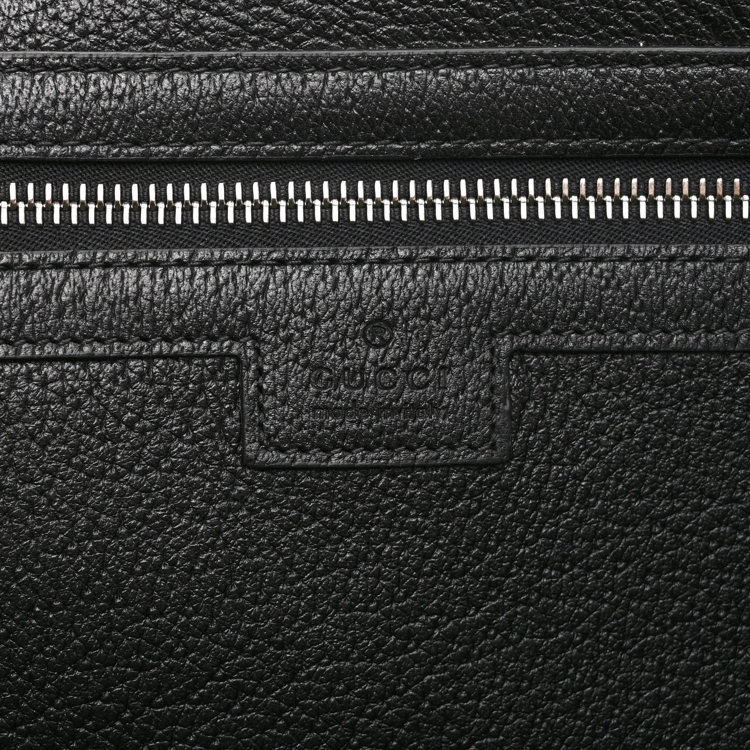 Gucci Textured Dollar Calfskin Web Medium Ophidia Tote Bag  Black 6 of 10