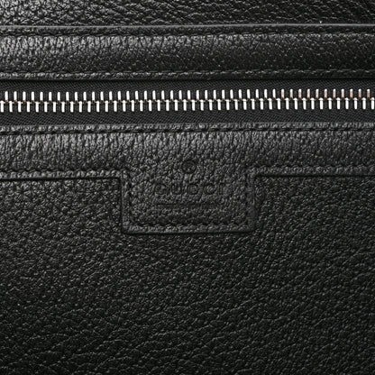 Gucci Textured Dollar Calfskin Web Medium Ophidia Tote Bag  Black 6 of 10