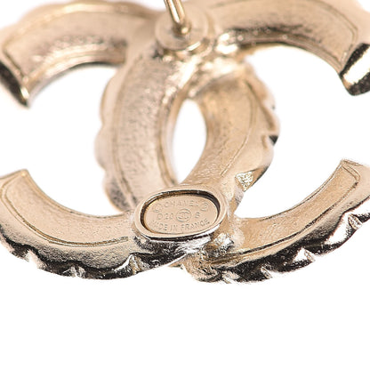 Chanel Pearl Queen of France CC Earrings Gold 4 of 4