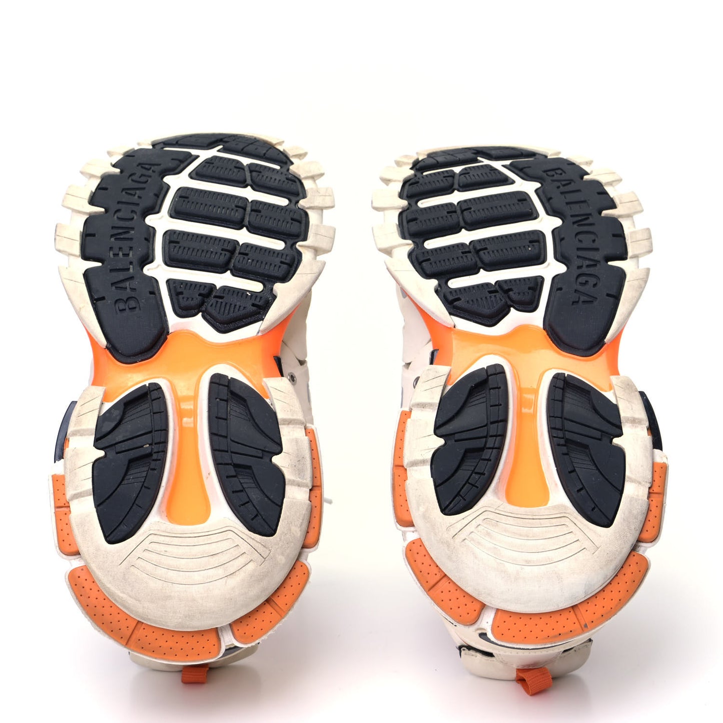 Mesh Nylon Mens Track Sneakers 44 White Orange