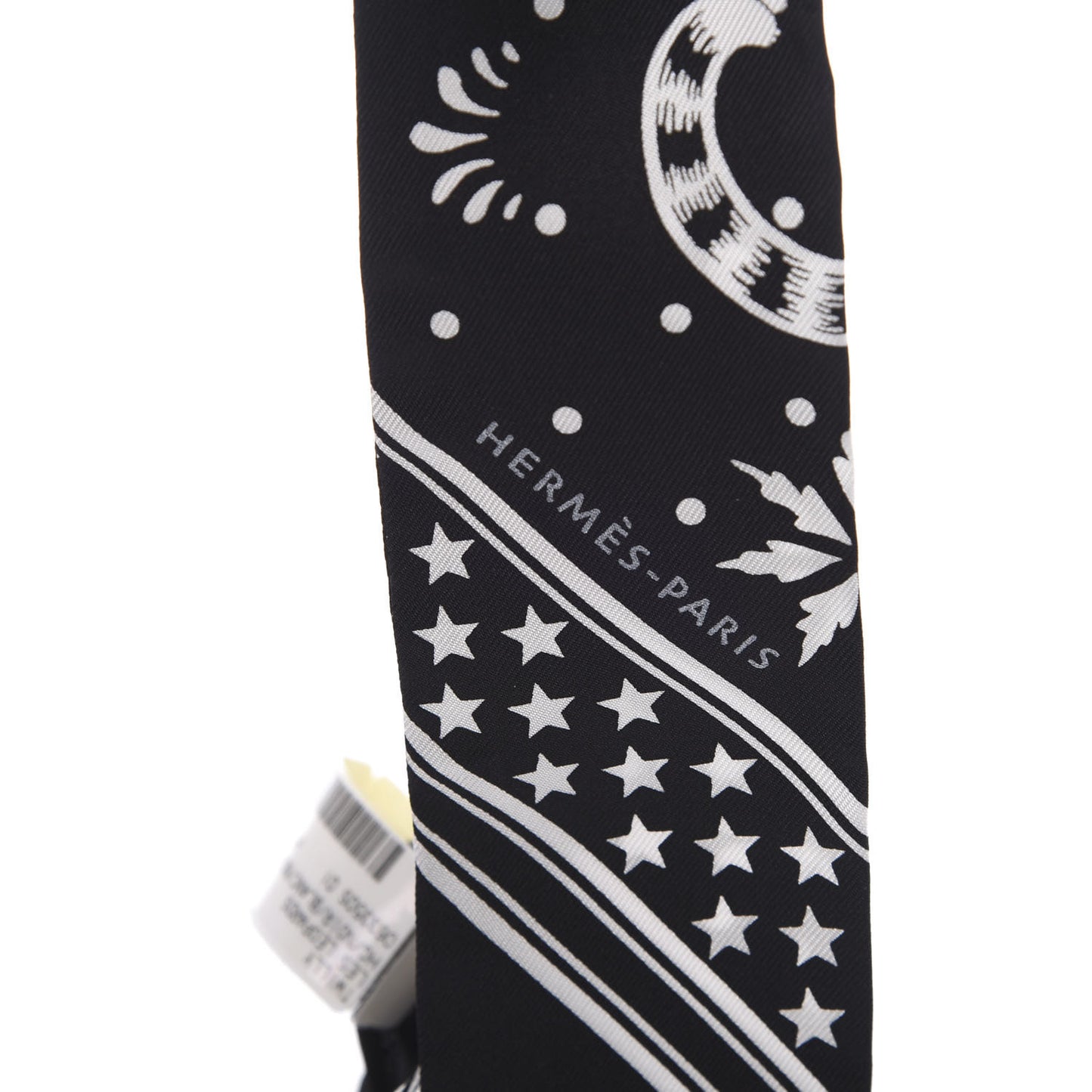 Silk Les Leopards Twilly Black White