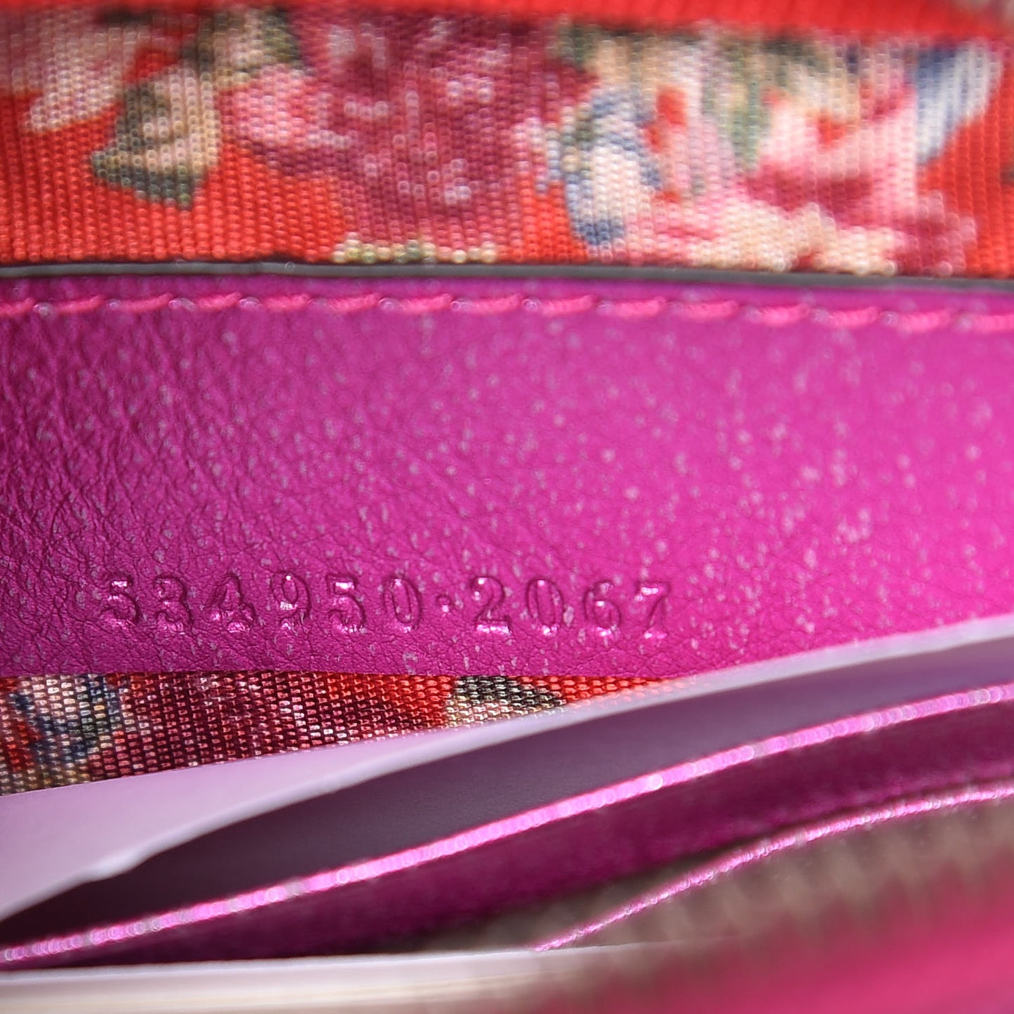 Laminated Nappa Trapuntata Mini Zumi Shoulder Bag Fuxia