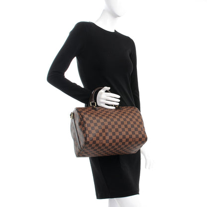 Louis Vuitton Damier Ebene Speedy Bandouliere 30 3 of 9