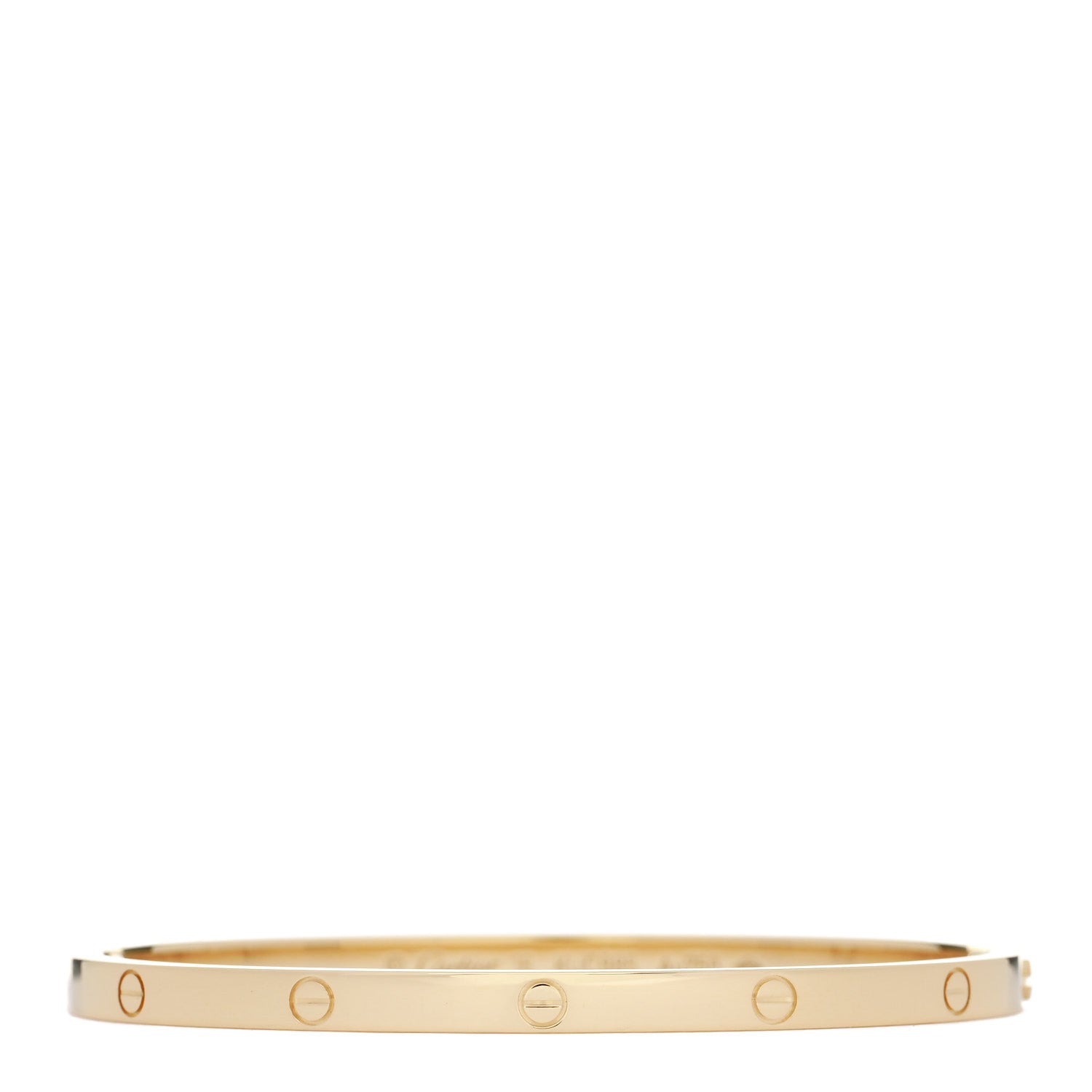 Cartier 18K Yellow Gold 6 Diamond Small LOVE Bracelet 16 1 of 9