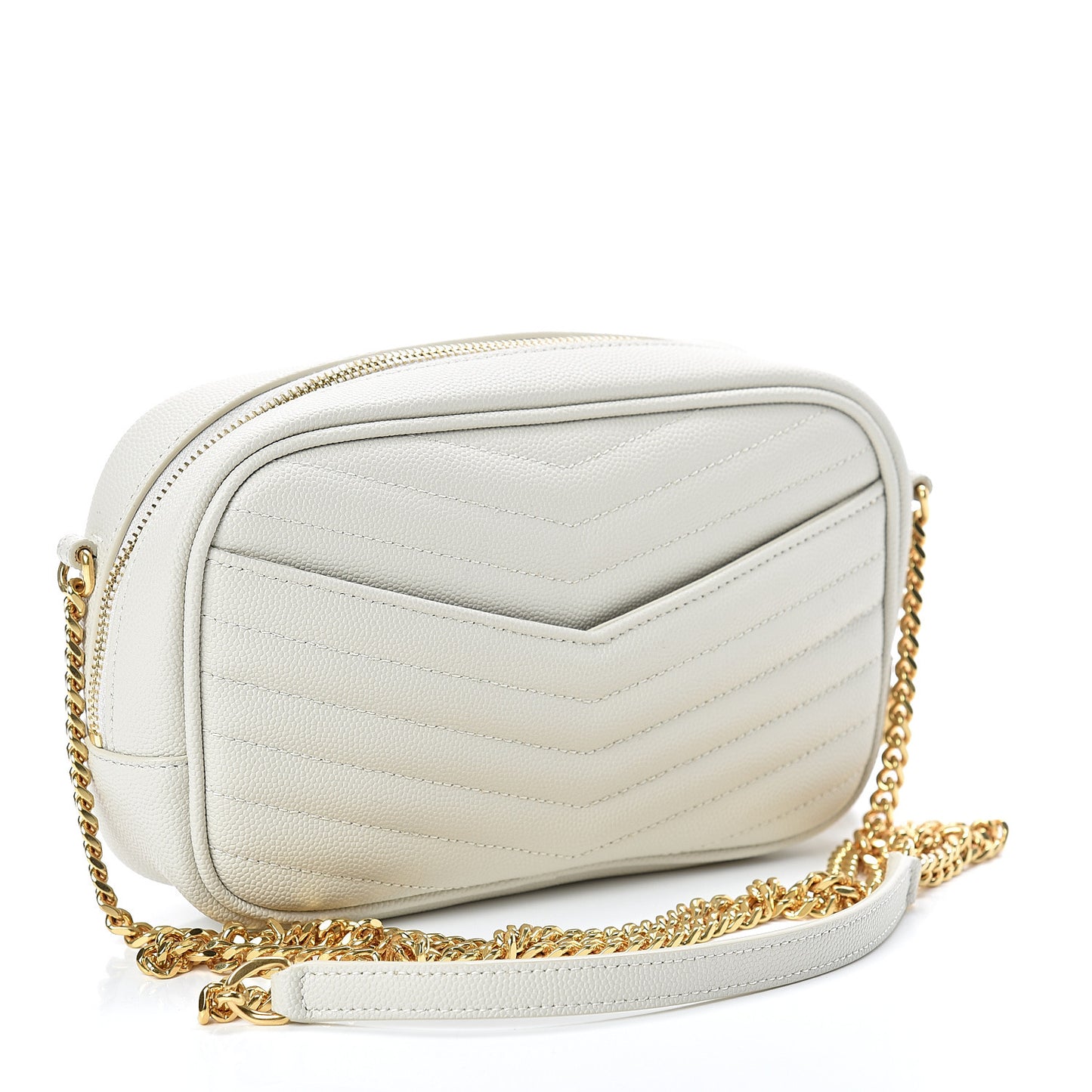 Grain De Poudre Matelasse Monogram Mini Lou Camera Bag Crema Soft