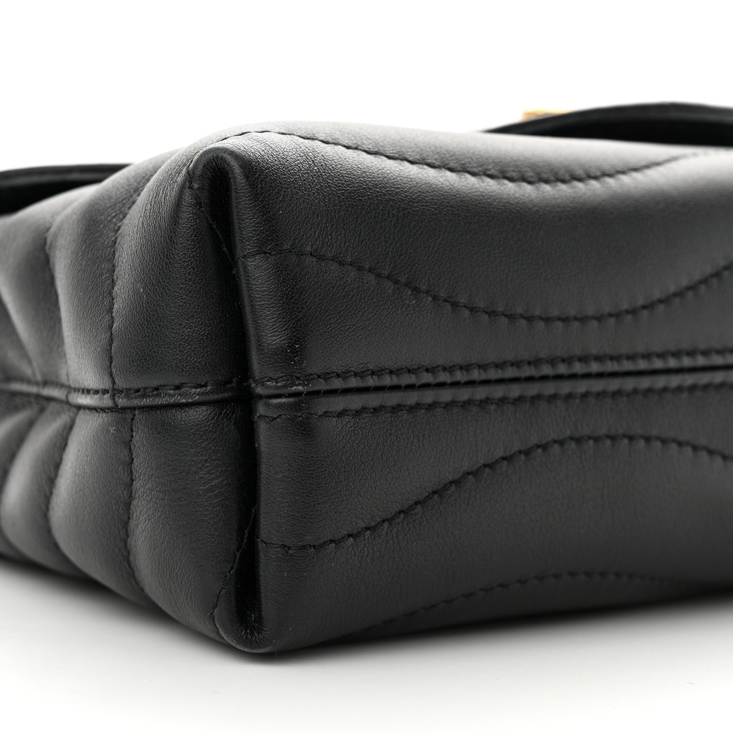 Calfskin LV New Wave Chain Bag Black