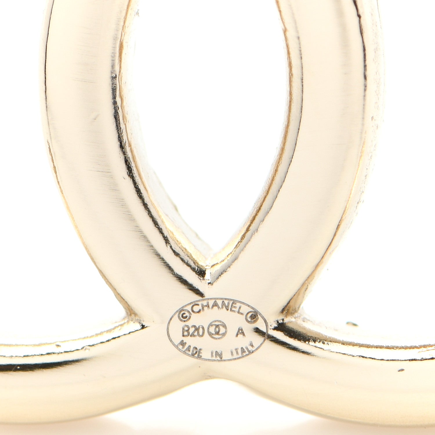 Chanel Baguette Crystal High Society CC Earrings Gold 4 of 4