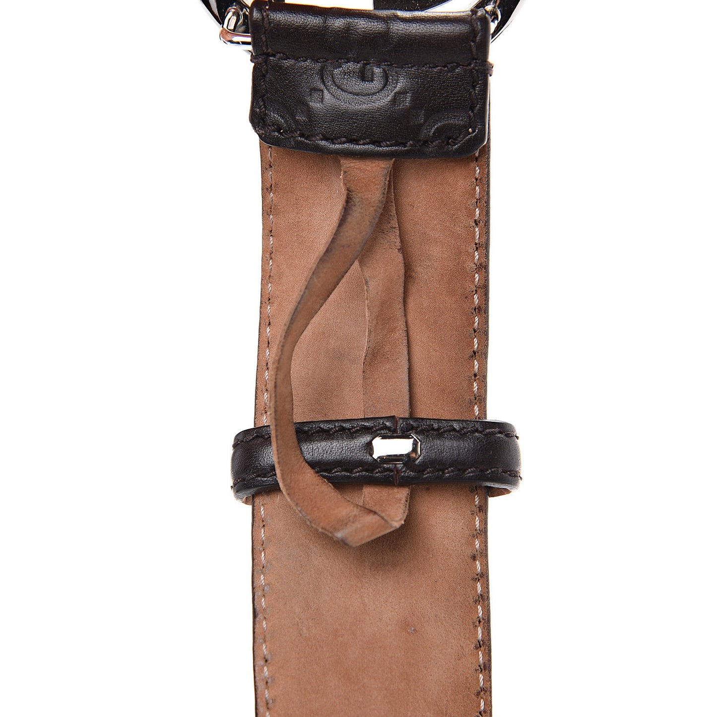 Guccissima Interlocking G Belt 100 40 Dark Brown