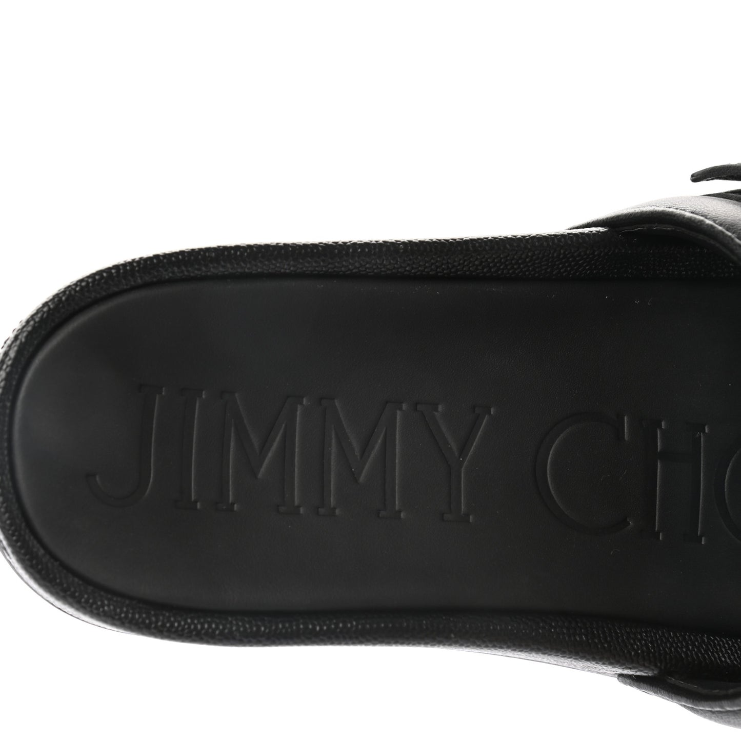 Crystal Nappa Fallon Slide Sandals 37 Black