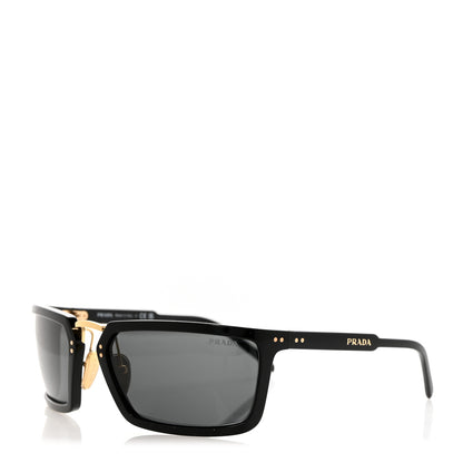 Prada Acetate Sunglasses SPR A11 Black Gold 1 of 8