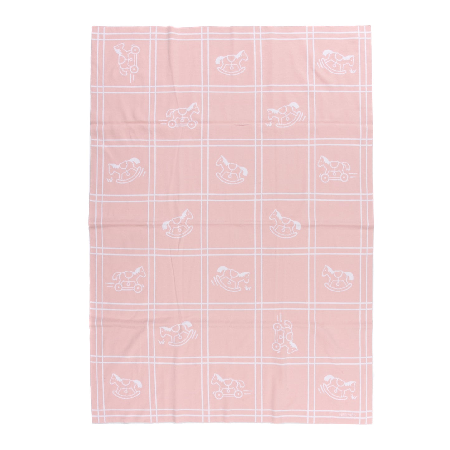 Cotton Knit Adada Baby Blanket Rose Lilas