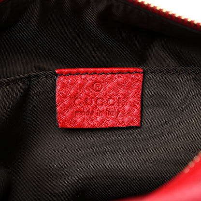 Gucci Pebbled Calfskin Medium Soho Cosmetic Case Red 6 of 9