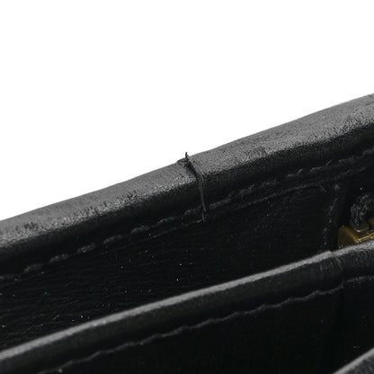 Gucci Calfskin Web Trapuntata GG Marmont Card Case Wallet Black 7 of 7