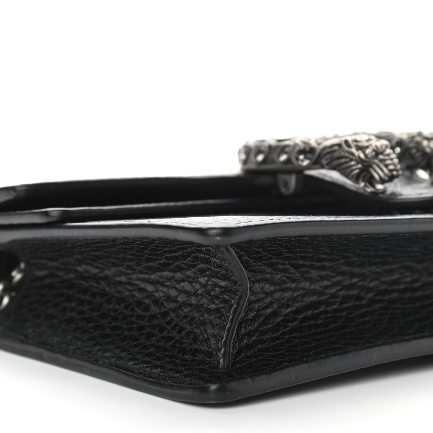Gucci Calfskin Super Mini Dionysus Shoulder Bag Black 8 of 9