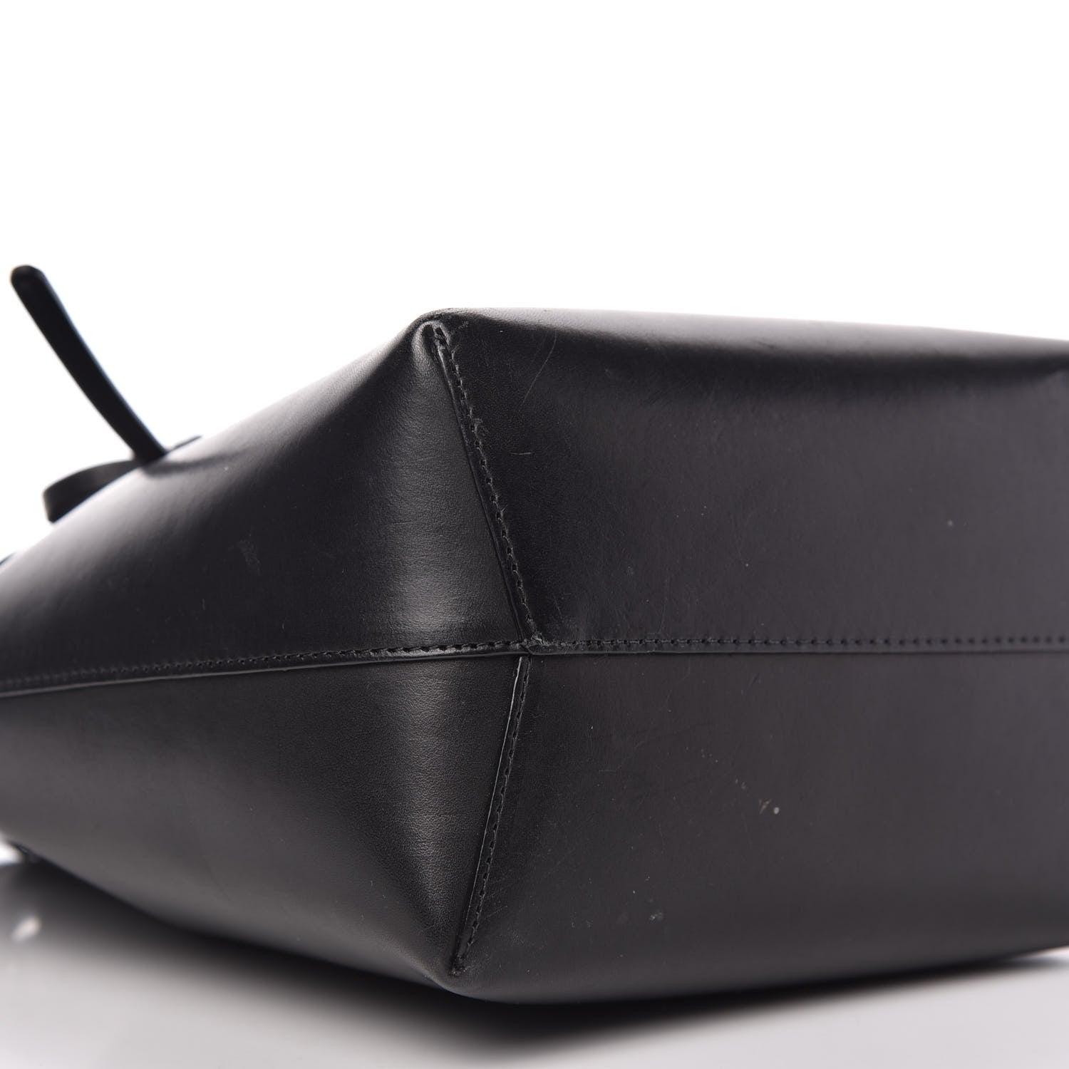Mansur Gavriel Vegetable Tanned Calfskin Mini Bucket Bag Black Royal 6 of 9