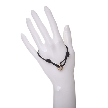 Cartier 18K Pink Yellow White Gold Trinity Adjustable Cord Bracelet Black 2 of 7