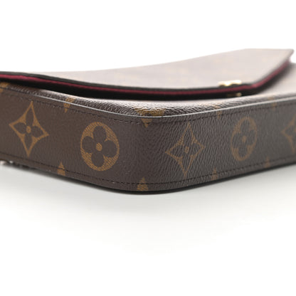 Louis Vuitton Monogram Pochette Felicie Chain Wallet Fuchsia 10 of 13