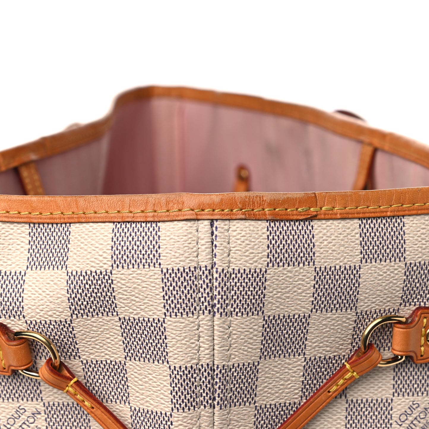 Damier Azur Neo Neverfull MM Rose Ballerine