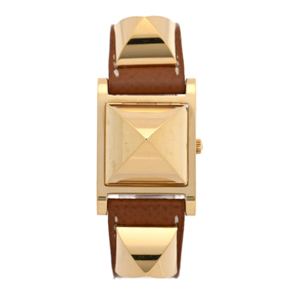 Hermes Stainless Steel Epsom 23mm Medor Quartz Watch Gold Gold 1 of 6