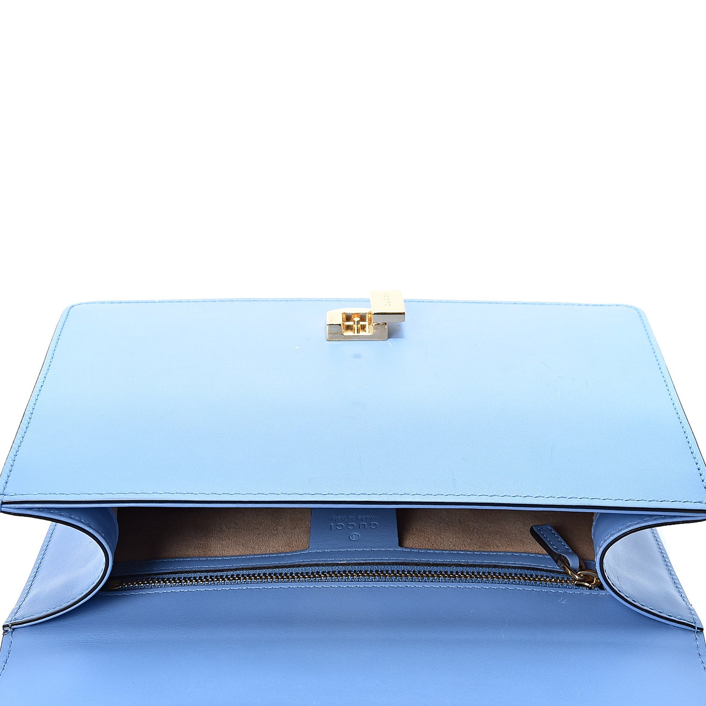 Calfskin Small Sylvie Shoulder Bag Clear Sky Blue