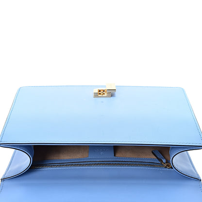 Gucci Calfskin Small Sylvie Shoulder Bag Clear Sky Blue 4 of 10