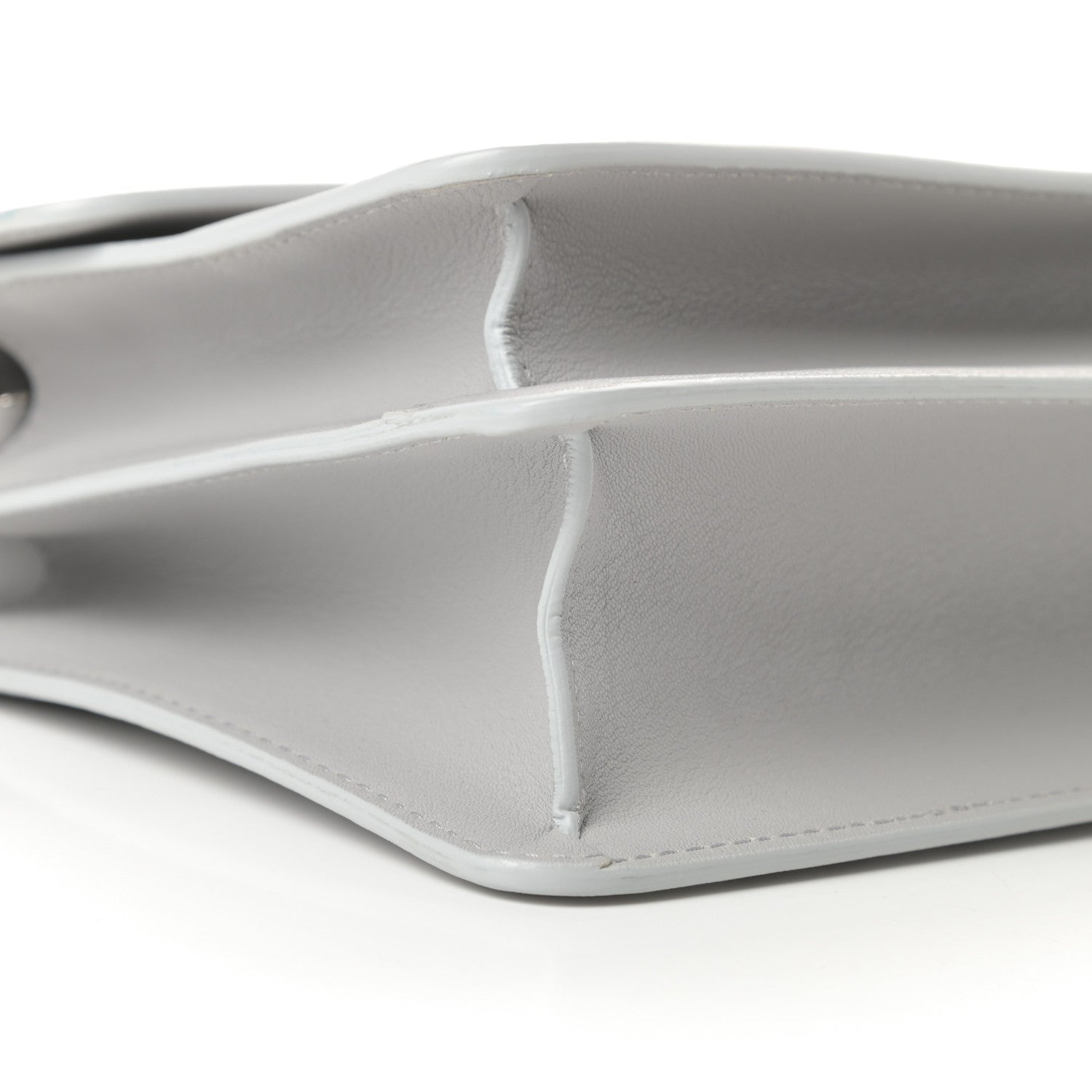 Chanel Lambskin Quilted Small CC Box Flap Grey 9 of 11