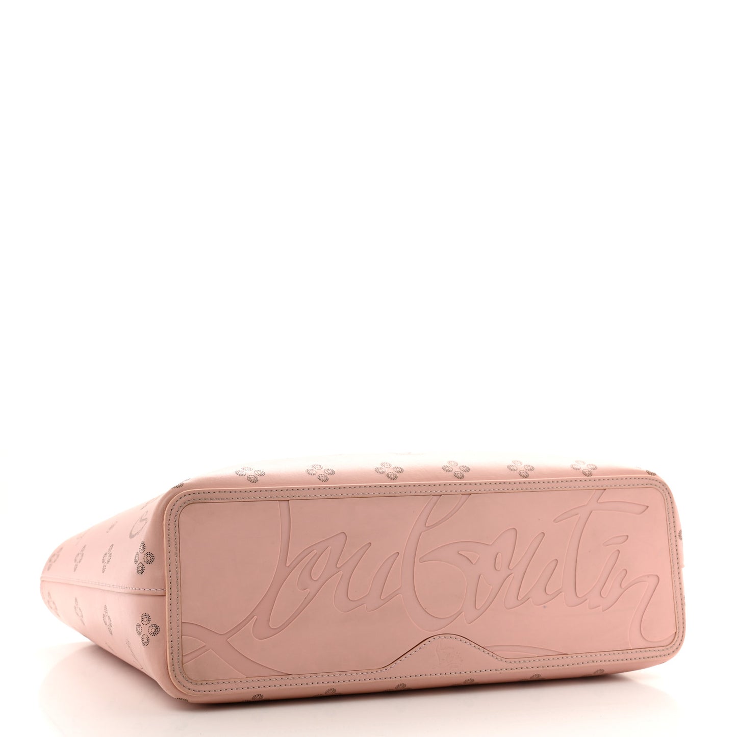 Calfskin Loubinthesky East West Cabata Tote Rosy