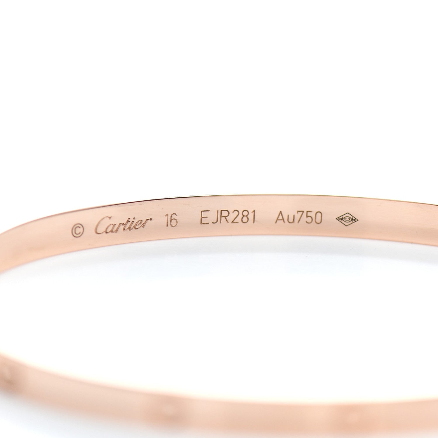 Cartier 18K Pink Gold Small LOVE Bracelet 16 3 of 3