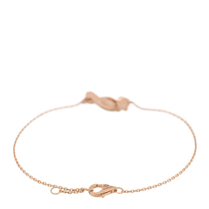 Cartier 18K Pink Gold Tsavorite Garnet Onyx Panthere Chain Bracelet 2 of 4