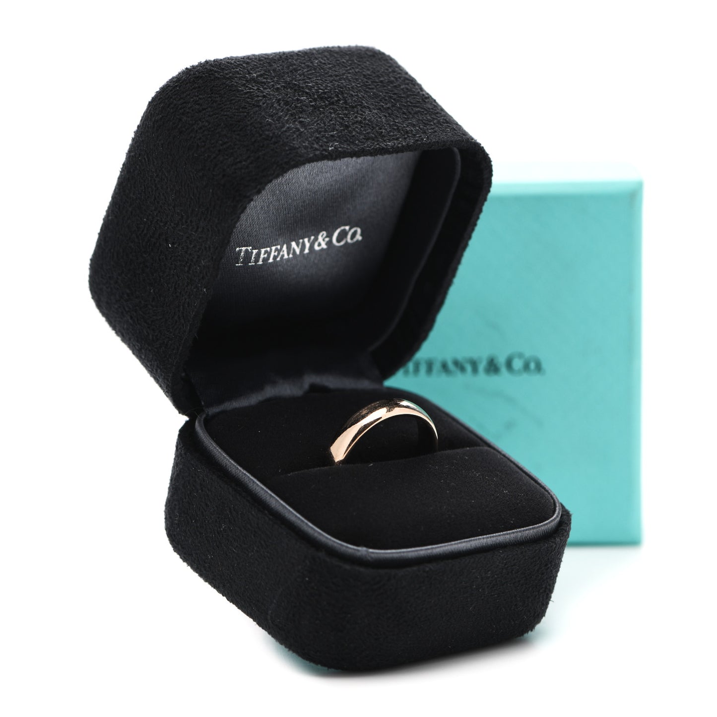 18K Rose Gold 4.5mm Classic Wedding Band Ring 50 5.25
