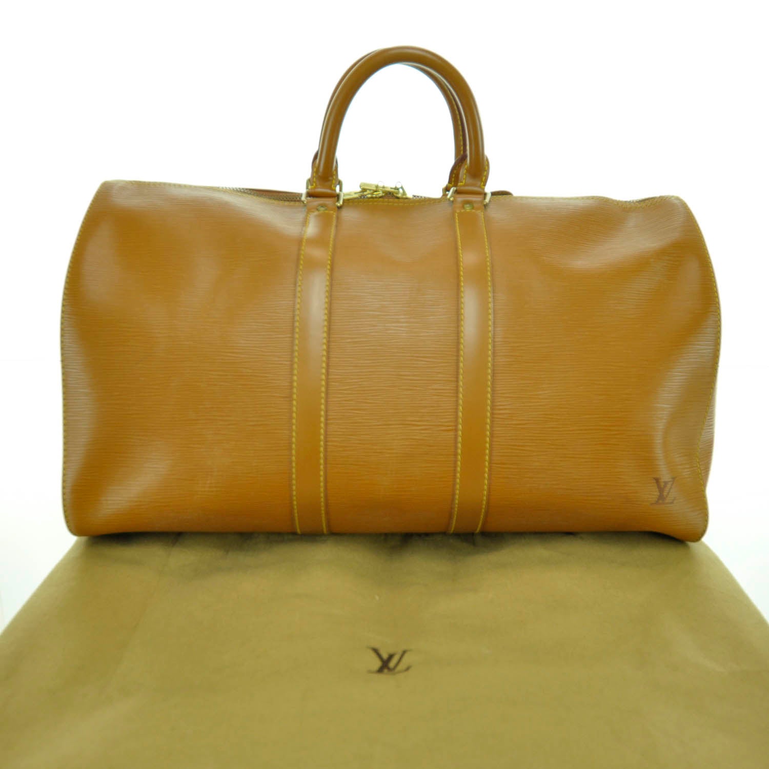 Louis Vuitton Epi Keepall 45 Cipango 3 of 12