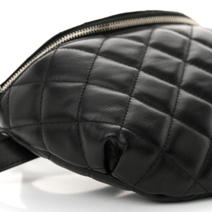 Chanel Calfskin Quilted Waist Belt Bag Black 9 of 12