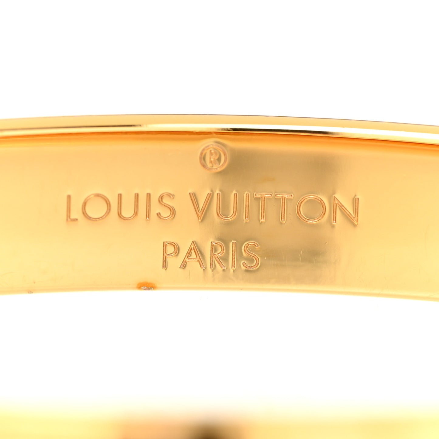 Brass Monogram Nanogram Cuff Gold