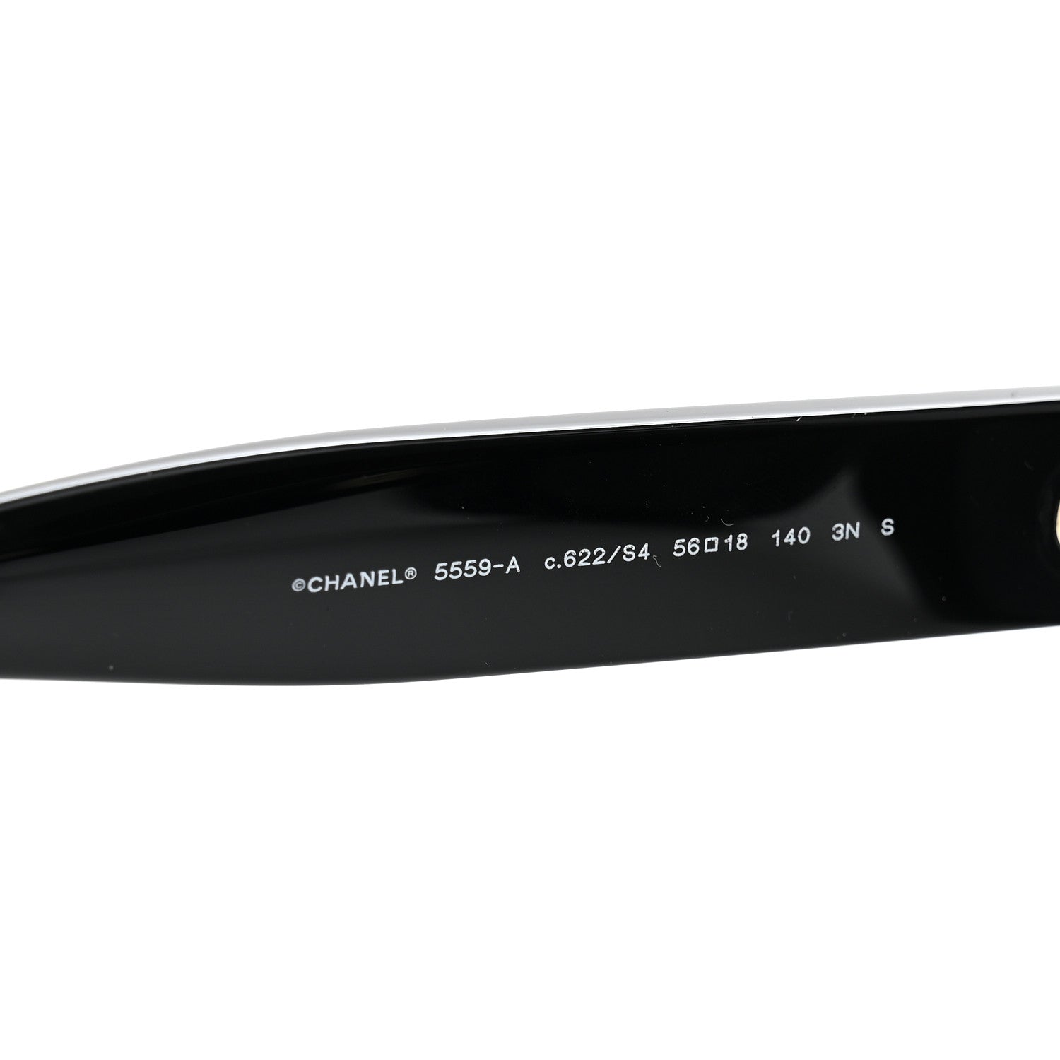 Chanel Acetate Rectangle Sunglasses 5559-A Black 6 of 8