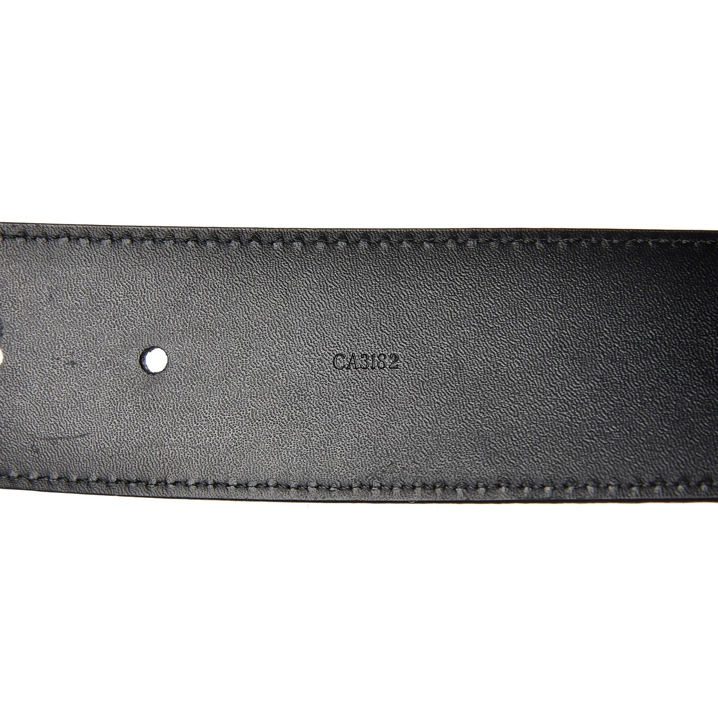 Suede Calfskin Mini Damier 40mm LV Initiales Belt 85 34 Moka