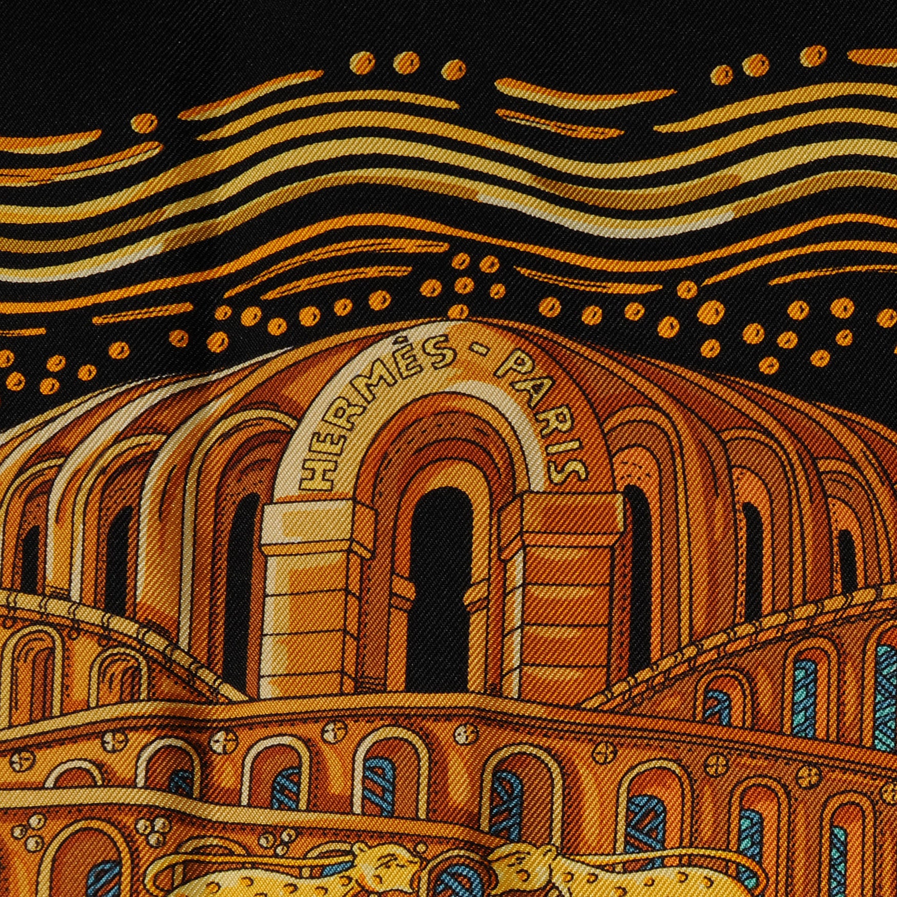 Hermes Silk Les Rivieres de Babel Scarf 90 3 of 4