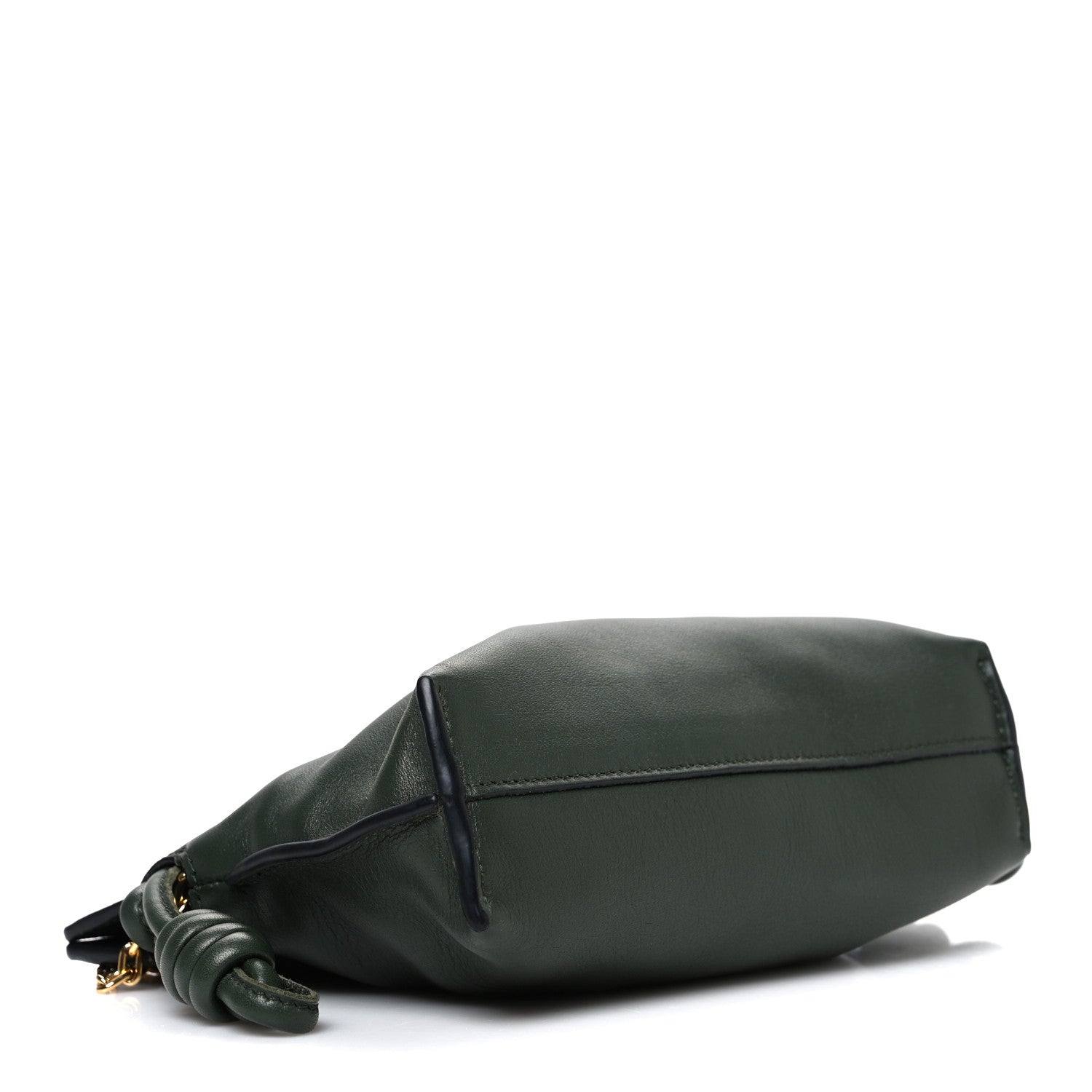 Loewe Calfskin Nano Flamenco Knot Clutch Khaki 4 of 10