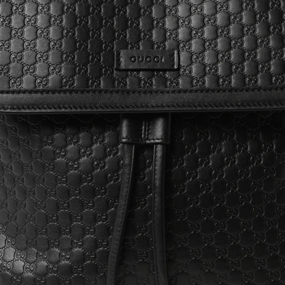 Gucci Microguccissima Drawstring Backpack Black 8 of 10