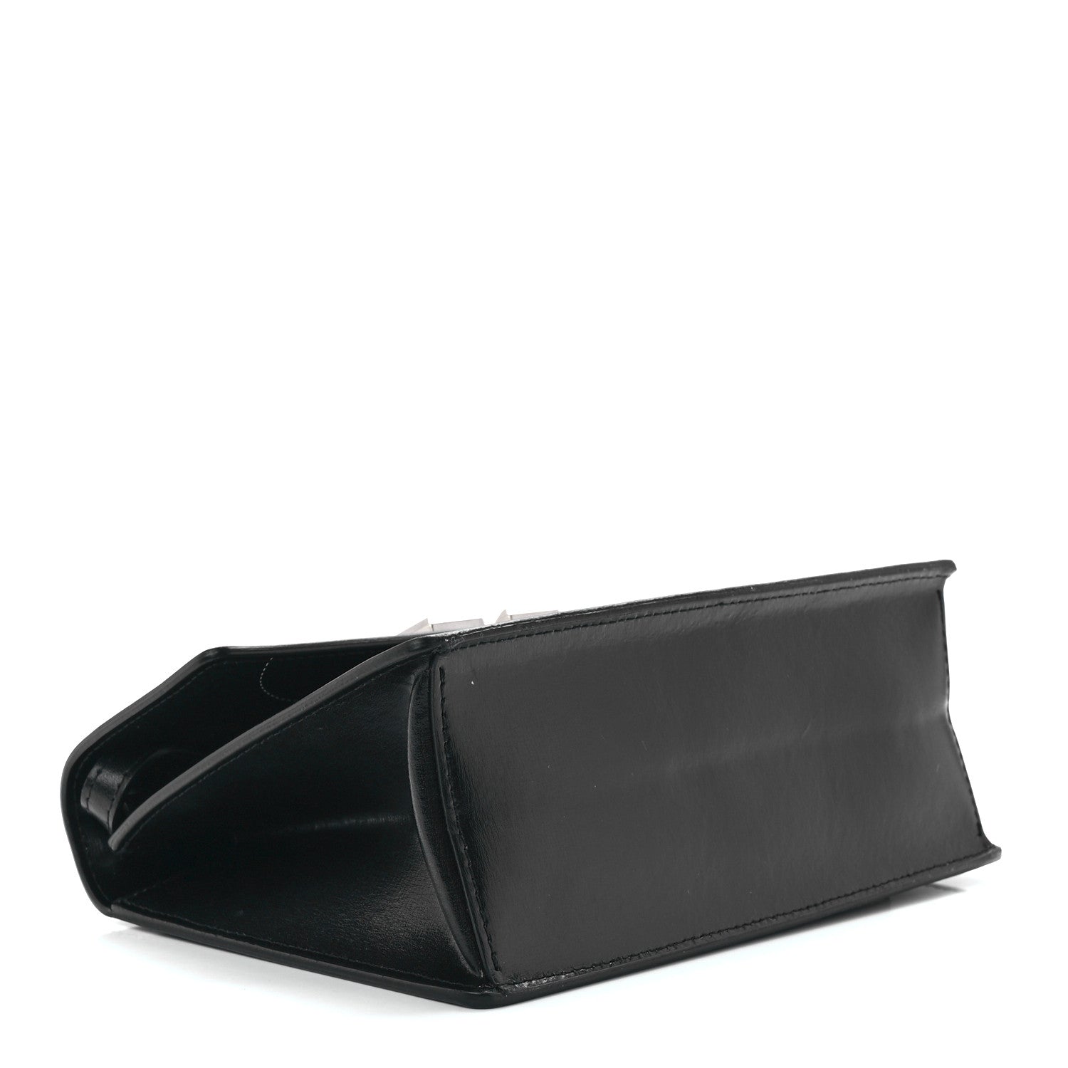 Off-White Calfskin Jitney 2.8 Cut Here Shoulder Bag Black 3 of 11