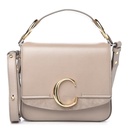 Chloe Calfskin Small C Double Carry Motty Grey 1 of 10