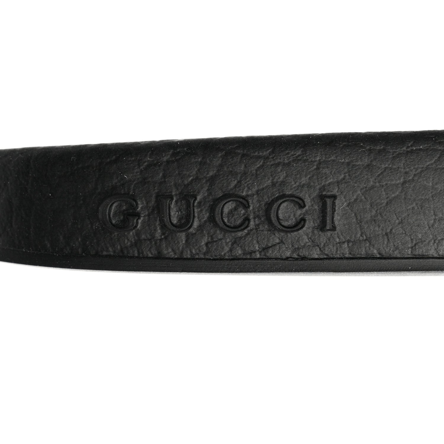 Gucci Nappa Miro Soft Calfskin Womens Interlocking G Slide Sandals 39 Black White 8 of 10