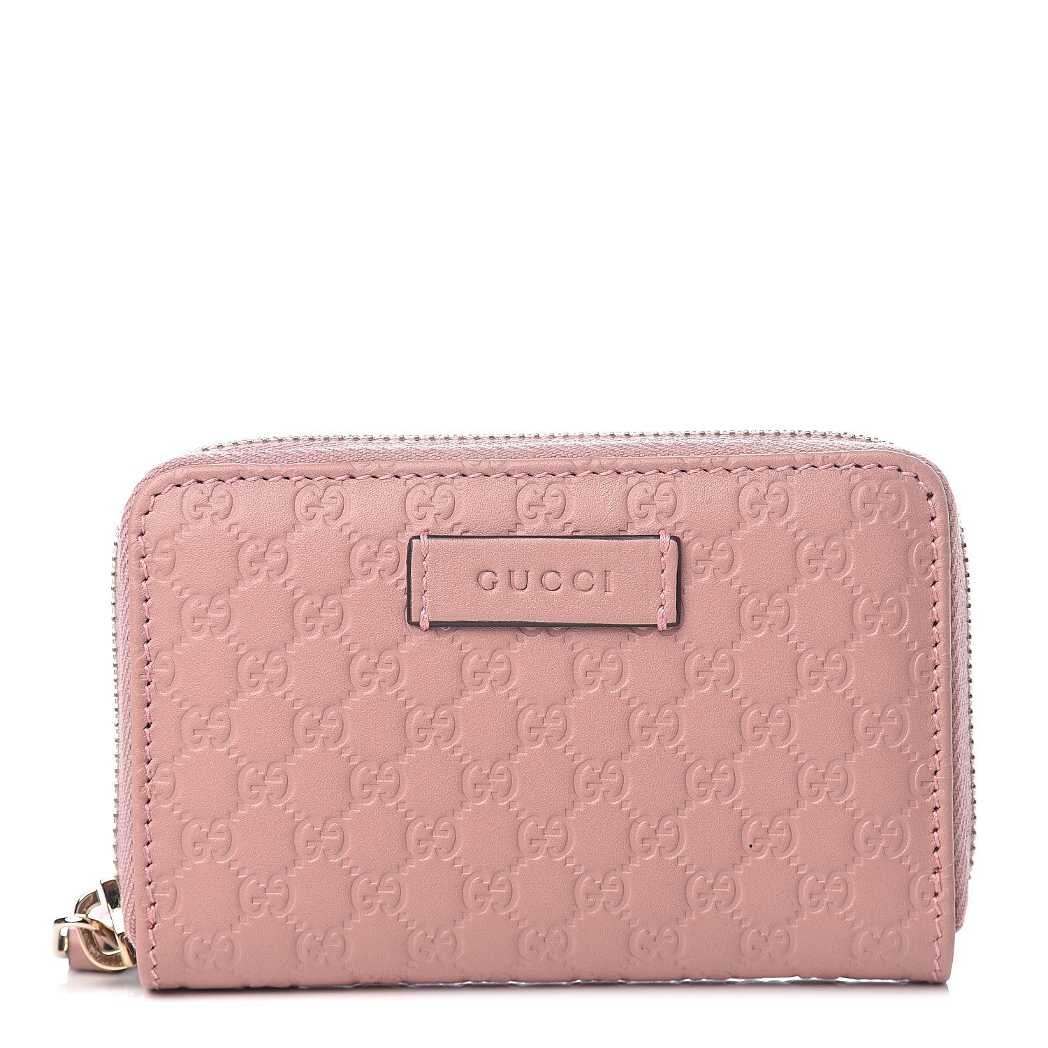 Gucci Microguccissima Zip Around Card Case Soft Pink 1 of 6