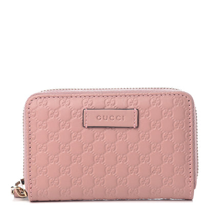 Gucci Microguccissima Zip Around Card Case Soft Pink 1 of 6