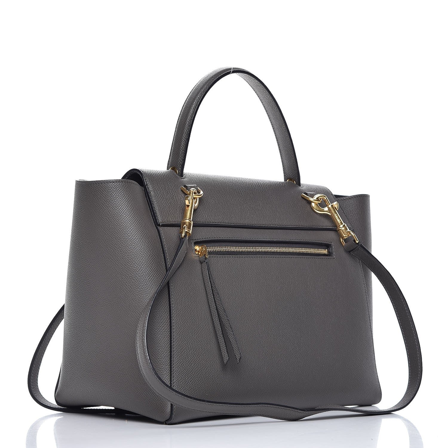 Celine Grained Calfskin Mini Belt Bag Grey 4 of 13