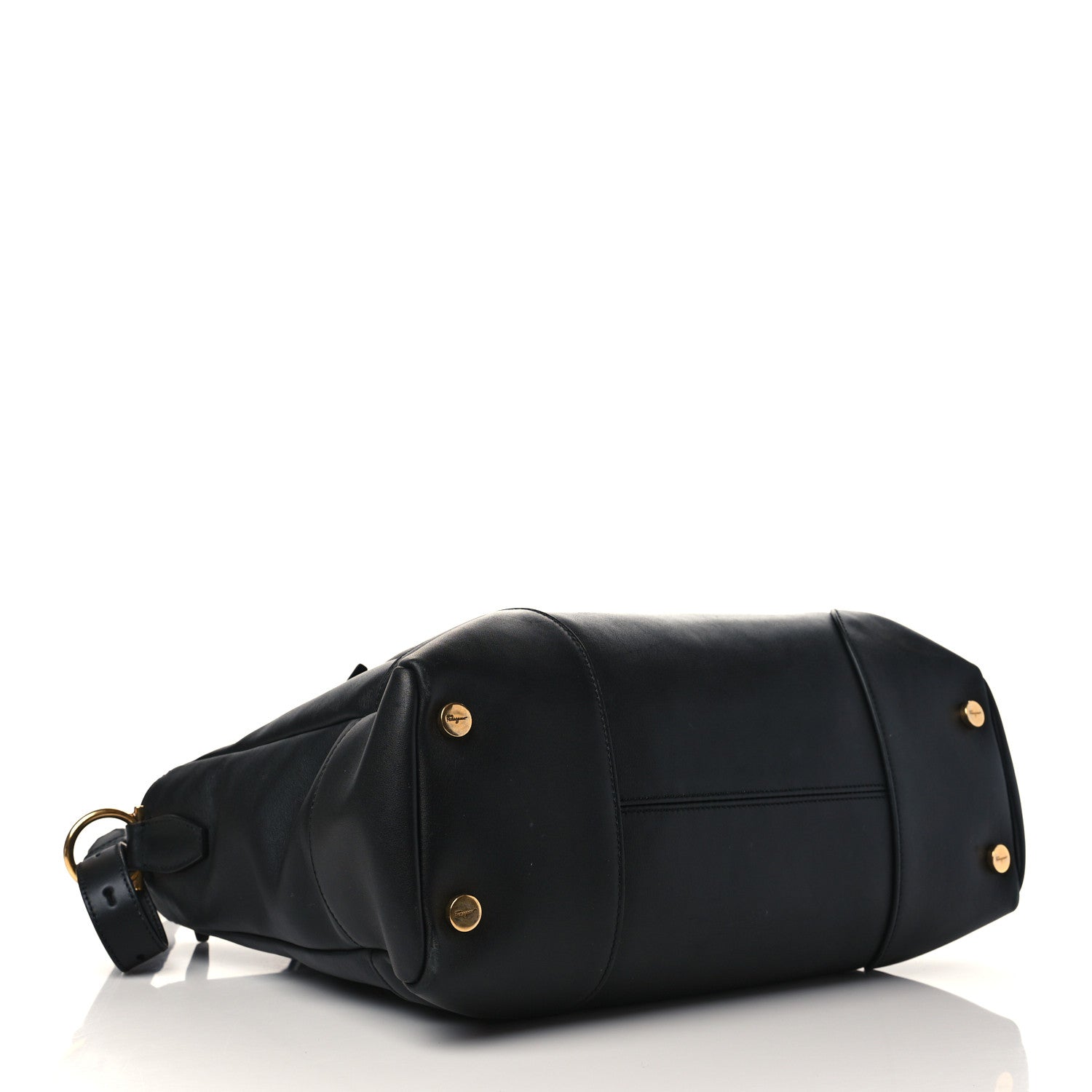 Salvatore Ferragamo Calfskin Tote Black 3 of 8